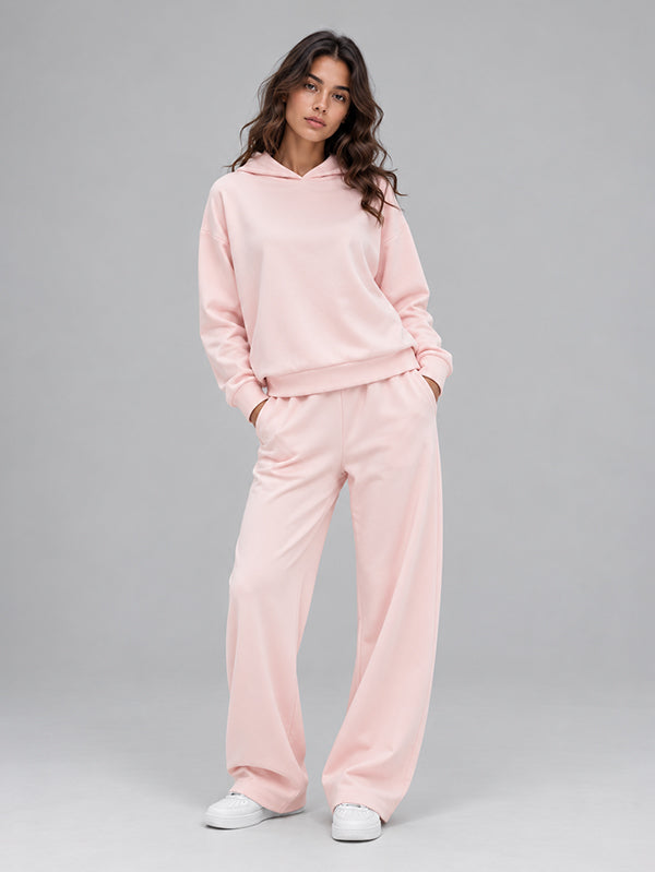 Set Hoodie With Wide Leg Pant